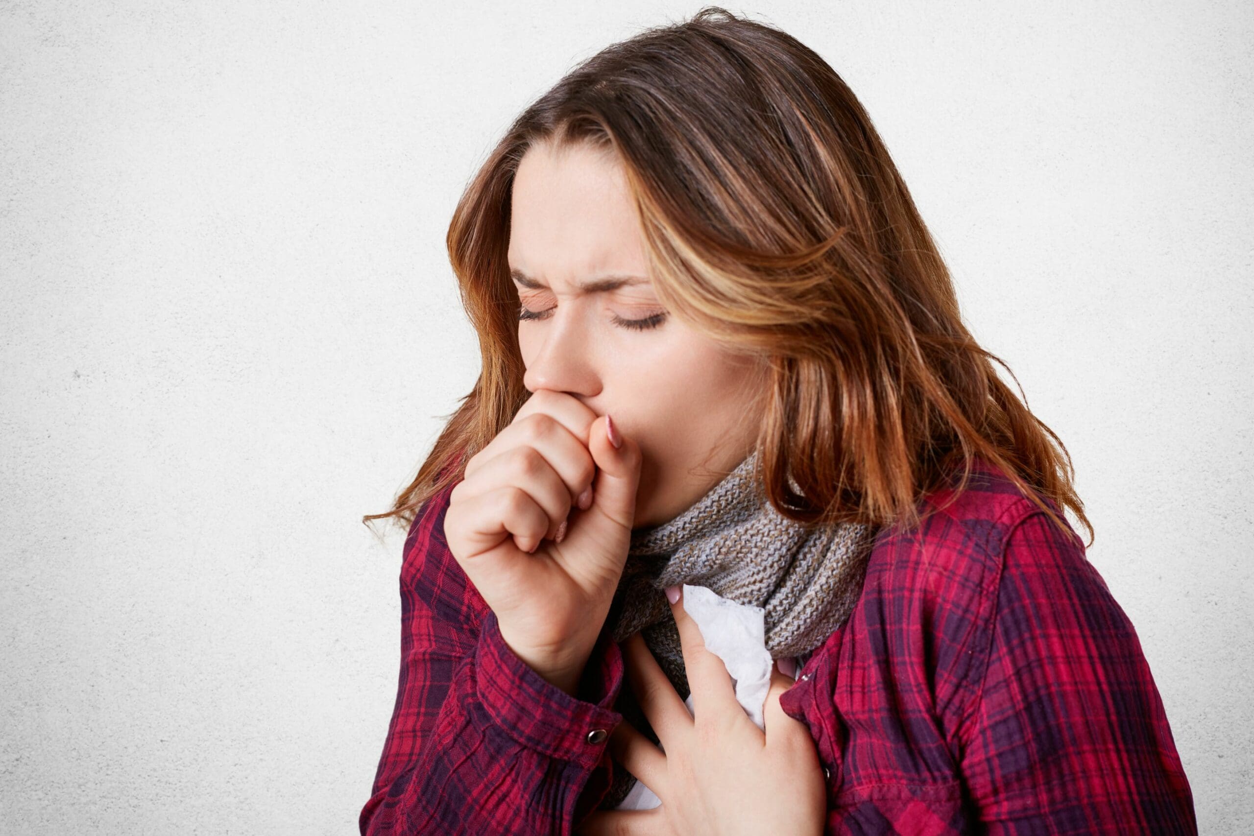 pneumonia cough mucpus across upper chest discomfort