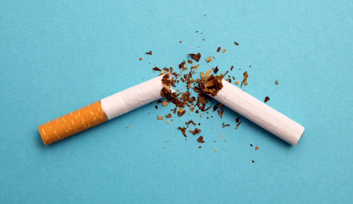 broken cigarette