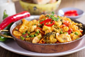 tofu and vegetable curry